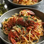 Lobster Spaghetti with Chili Breadcrumbs