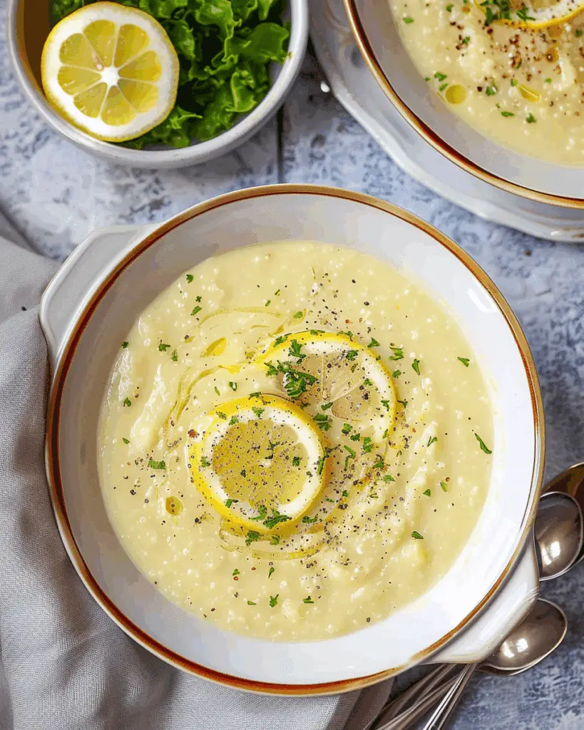 Greek Egg and Lemon Soup (Avgolemono Soupa)