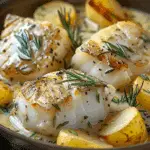 Cod & Potatoes in Rosemary Cream Sauce