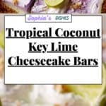 Coconut Key Lime Cheesecake Bars Recipe
