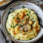 Creamy Parmesan Polenta with Roasted Garlic