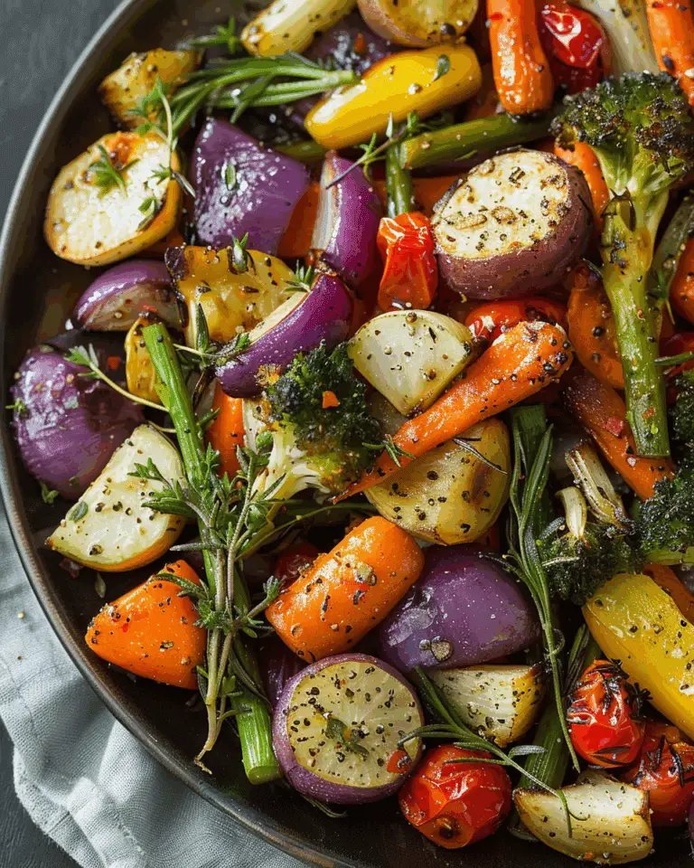Garlic Herb Roasted Veggies