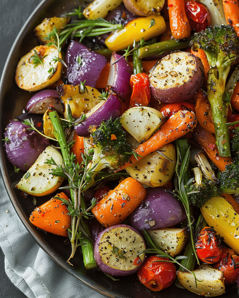 Garlic Herb Roasted Veggies