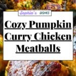 Chicken Meatballs in Pumpkin Coconut Curry Sauce Recipe