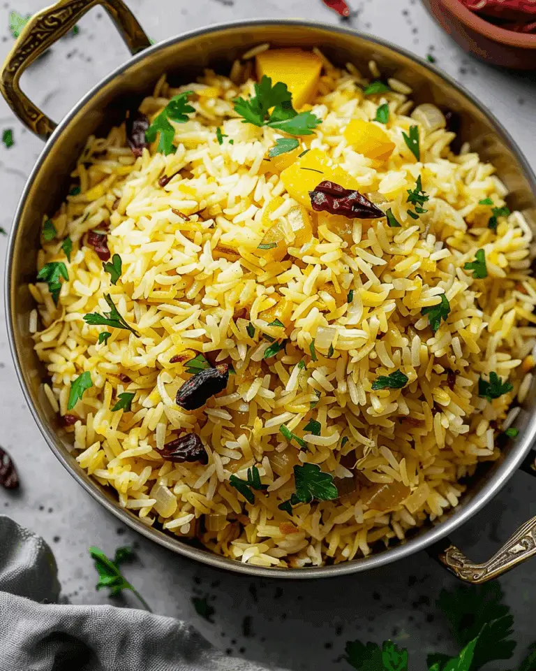 One Pot Simple Moroccan Saffron Rice Pilaf