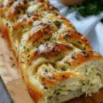 Swirled Garlic Herb And Cheese Bread