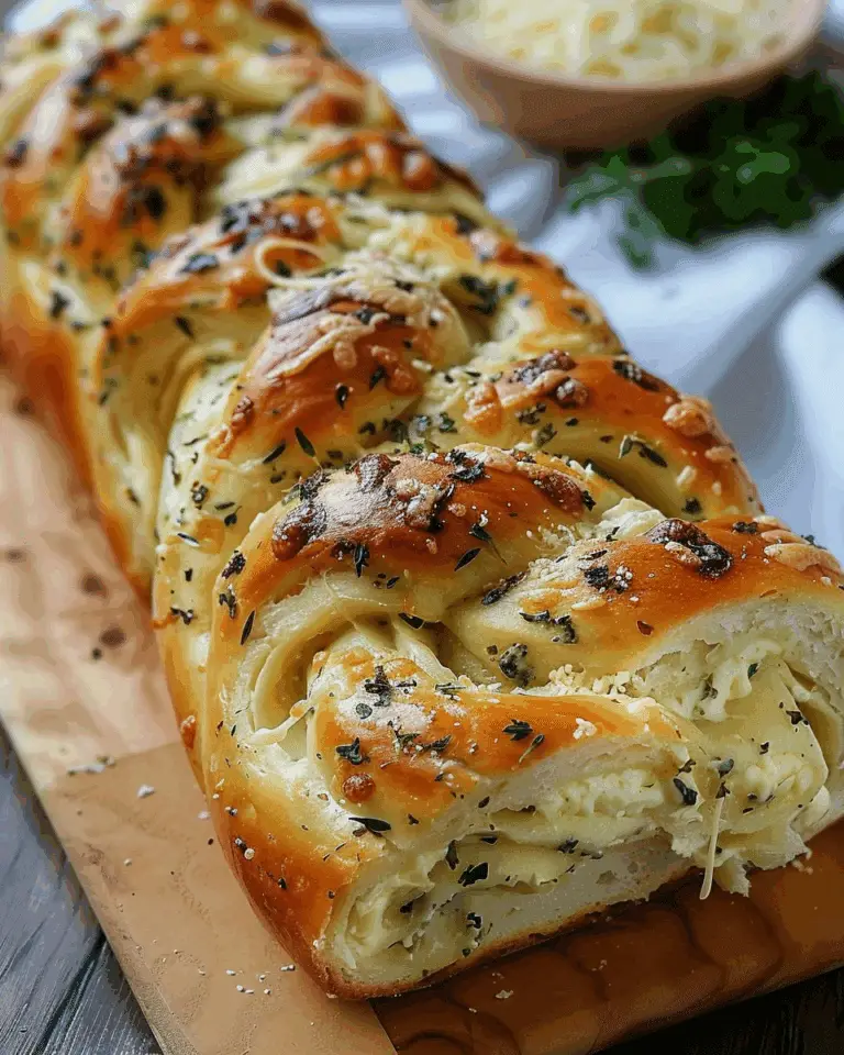 Swirled Garlic Herb And Cheese Bread