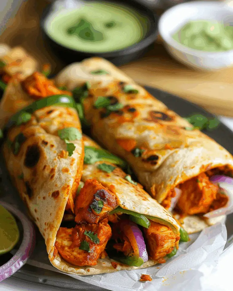 The BEST Chicken Kathi Rolls