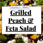 Grilled Peach Feta Salad Bowl Recipe