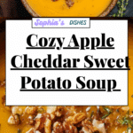 Apple Cheddar Sweet Potato Soup Recipe