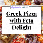 Greek pizza with feta cheese Recipe