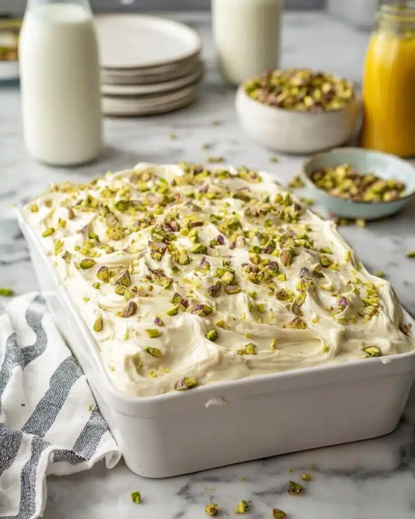 Vegan Pistachio Tres Leches (3 Milk Cake) Recipe