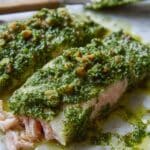 Pesto Salmon in Parchment Paper Recipe