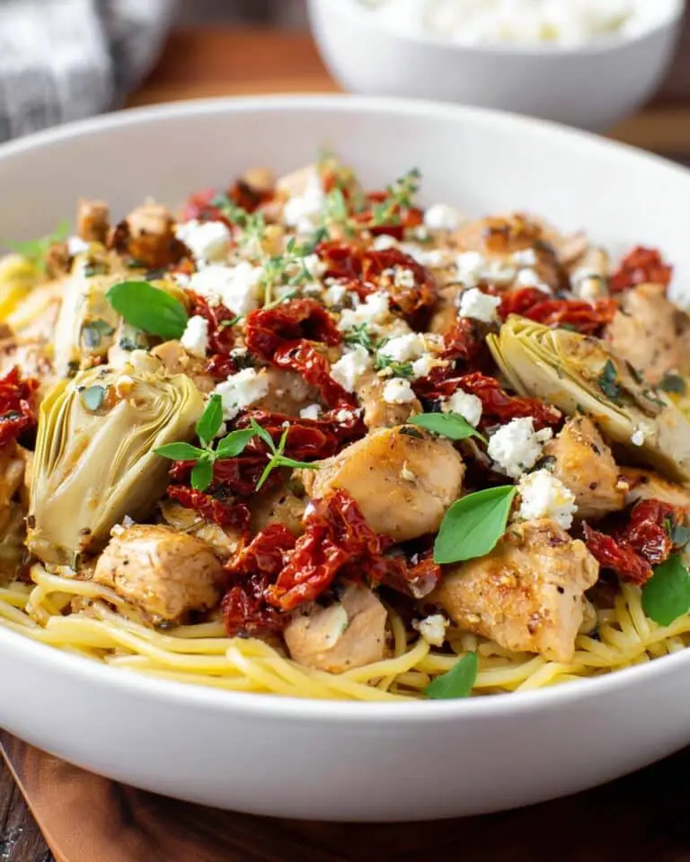Chicken, Artichoke and Sun-Dried Tomato Pasta Recipe