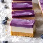 No Bake Blueberry Cheesecake Bars Recipe