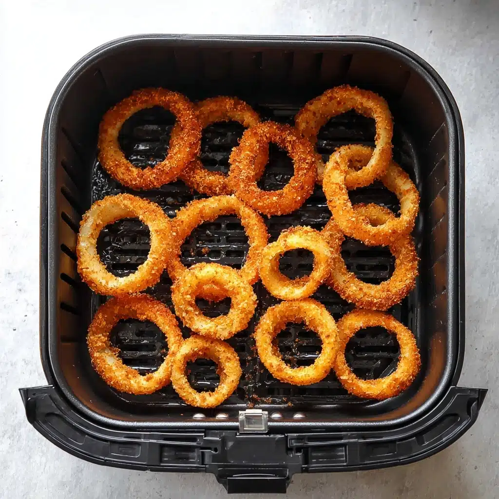 Crispy Air Fryer Frozen Onion Rings Recipe - Recipe Image