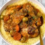 Moroccan Chicken Tagine with Apricots, Prunes, and Preserved Lemon Recipe