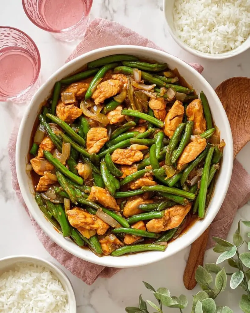 String Bean Chicken Stir Fry Recipe