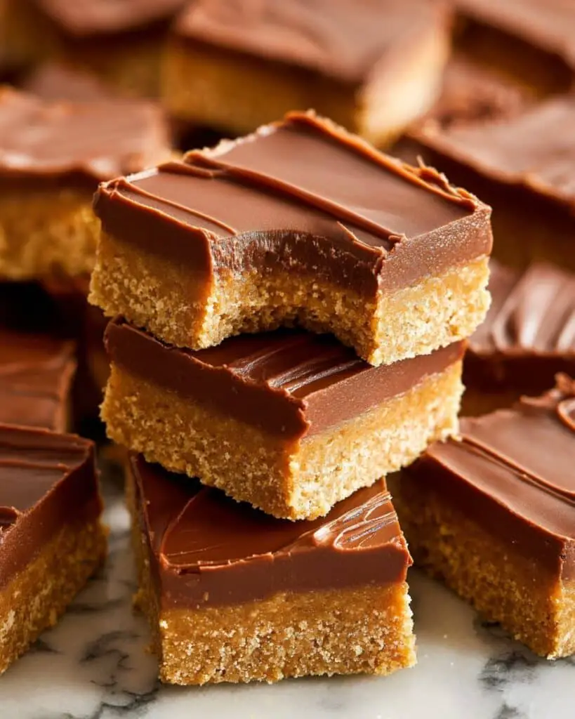 No Bake Chocolate Peanut Butter Bars Recipe