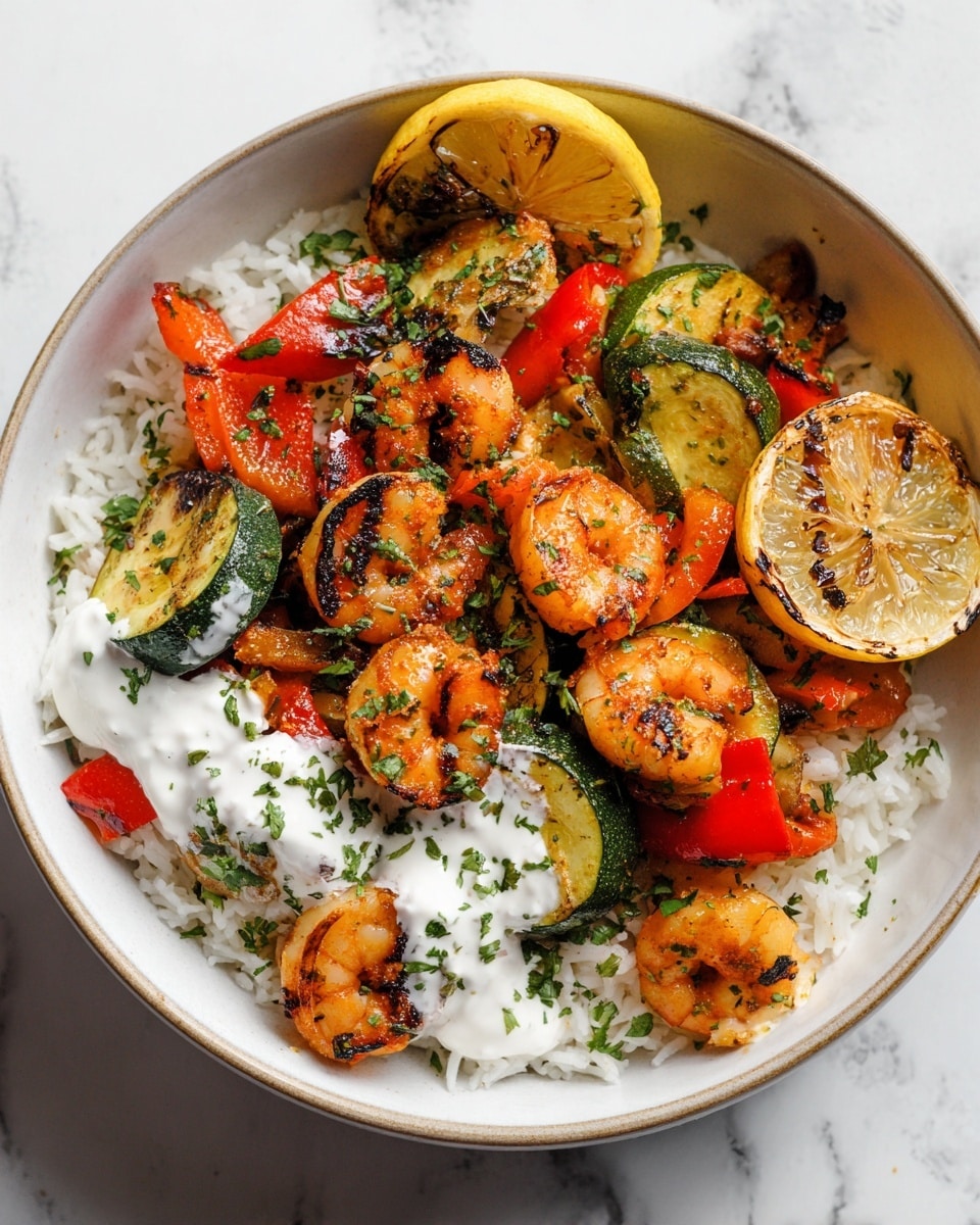 30 Minute Greek Shrimp Bowls Recipe
