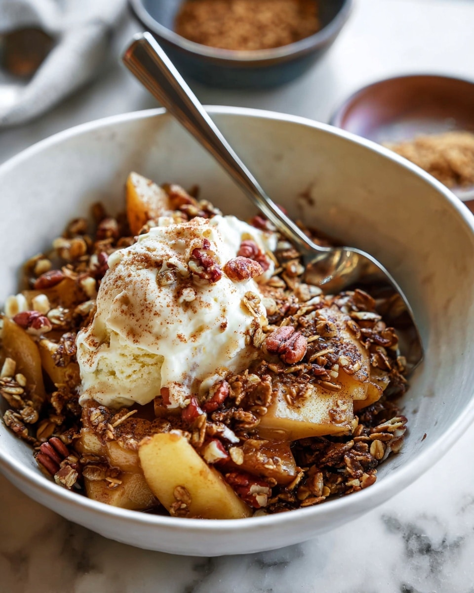 Slow Cooker Gingerbread Apple Pie Crumble Recipe
