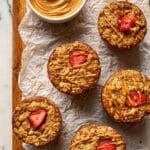 Oatmeal Muffin Cups with Peanut Butter and Jelly Recipe