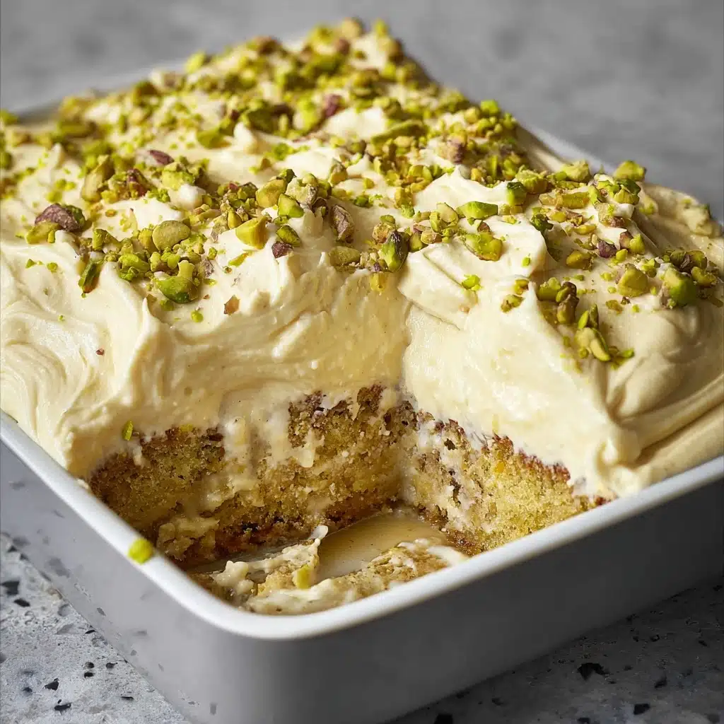 Vegan Pistachio Tres Leches (3 Milk Cake) Recipe - Recipe Image