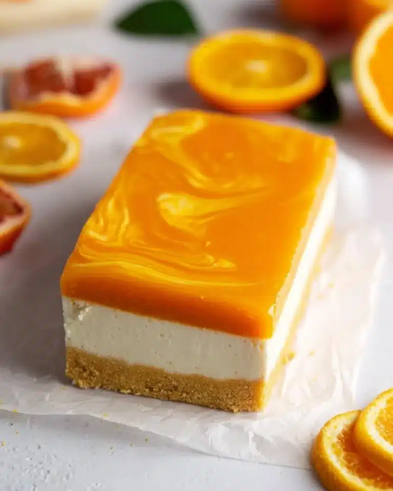 Easy Vegan No Bake Orange Cheesecake Recipe