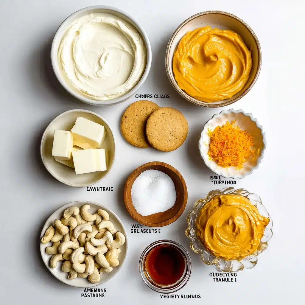 Easy Vegan No Bake Orange Cheesecake Recipe - Recipe Image