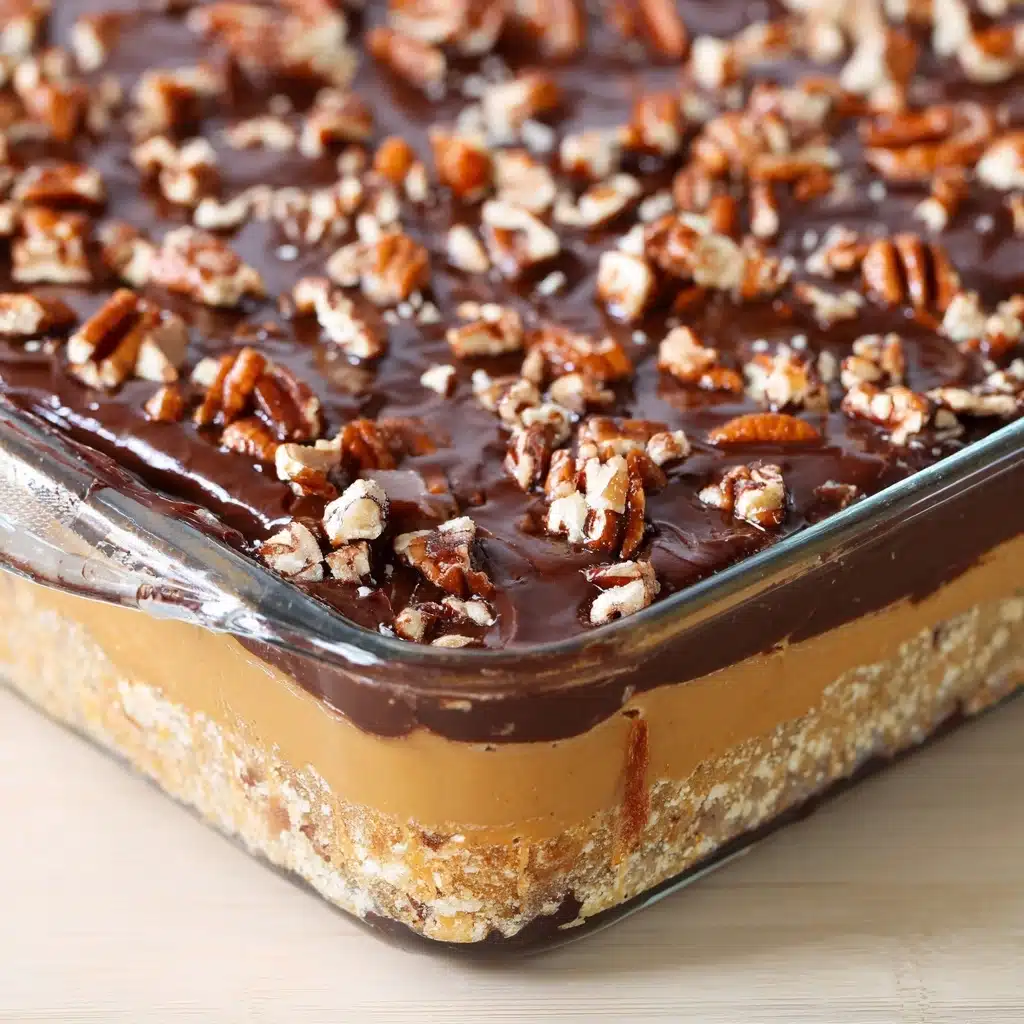 Caramel Turtle Rice Krispie Treats Recipe - Recipe Image