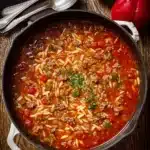 Stuffed Pepper Orzo Soup Recipe