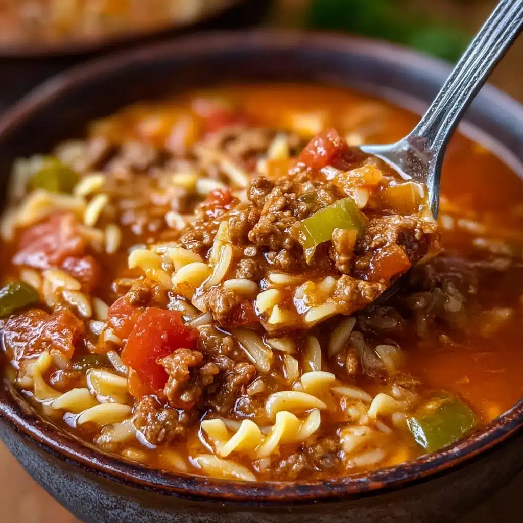 Stuffed Pepper Orzo Soup Recipe 4 Stuffed Pepper Orzo Soup Recipe - Recipe Image
