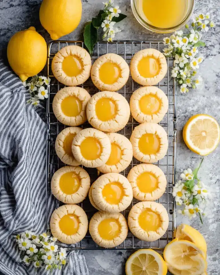 Lemon Thumbprint Cookies Recipe