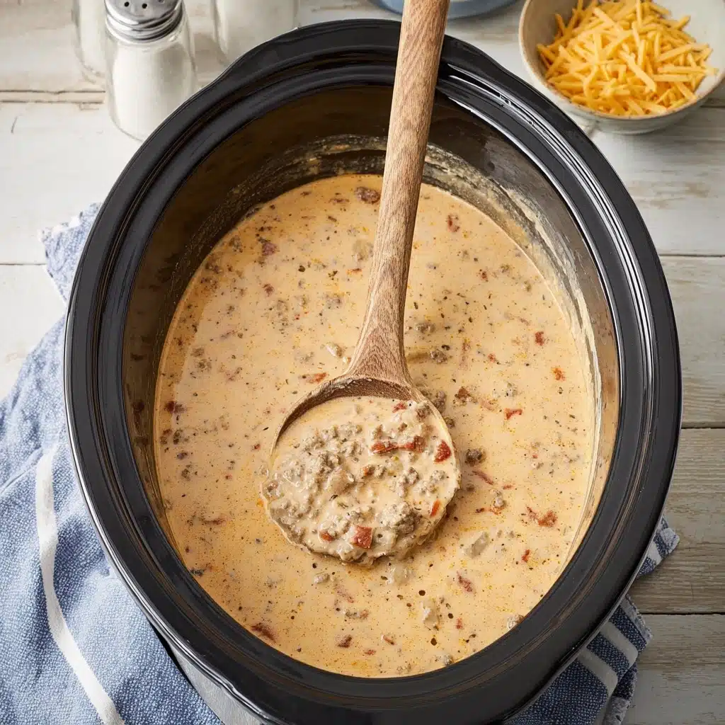 Crockpot Cheeseburger Soup Recipe 5 Crockpot Cheeseburger Soup Recipe - Recipe Image