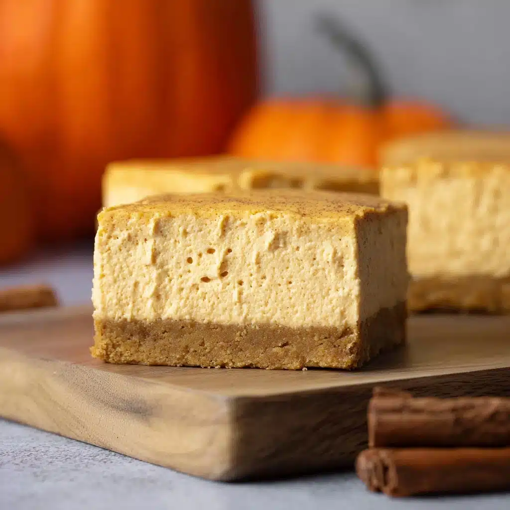 No-Bake Pumpkin Cheesecake Bars Recipe - Recipe Image