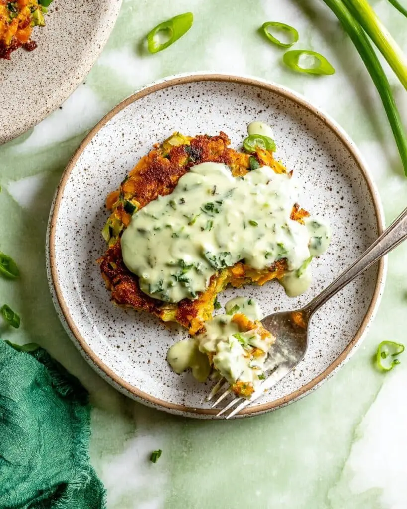 Easy Chickpea Fritters With Shredded Veggies Recipe