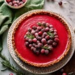 Cranberry Curd Tart with Gingersnap Crust Recipe
