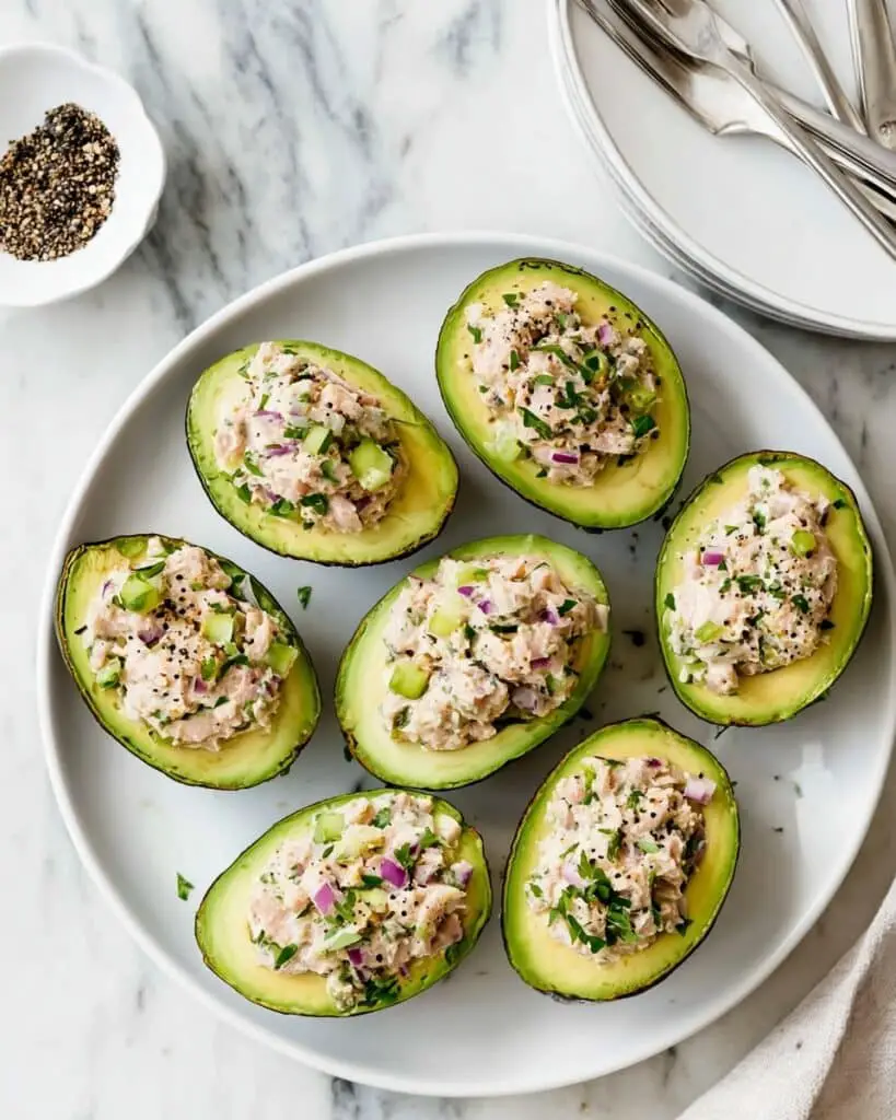 Tuna Stuffed Avocados Recipe