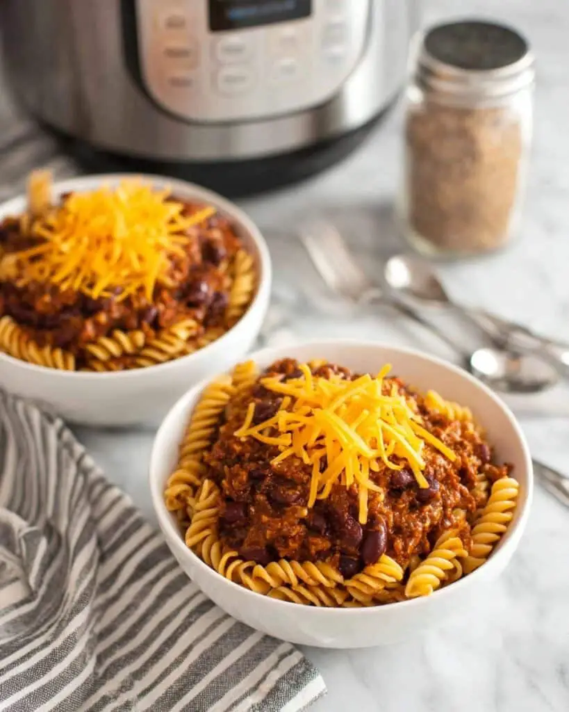Instant Pot Beef Enchilada Pasta Recipe