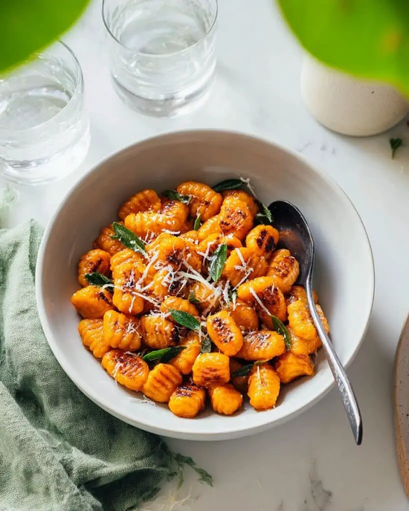 Sweet Potato Gnocchi with Herby Butter Sauce Recipe