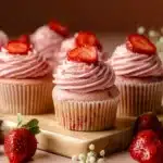 Fresh Strawberry Cupcakes Recipe