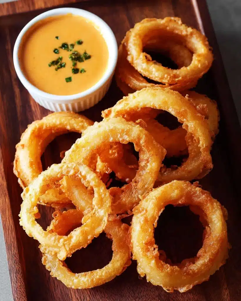 Crispy Air Fryer Frozen Onion Rings Recipe