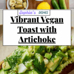 Smashed Cucumber Toast with Artichoke Edamame Spread Recipe