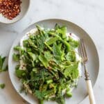 Sugar Snap Pea and Asparagus Salad with Whipped Feta Recipe