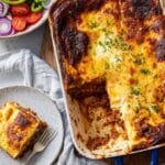 Classic Greek Moussaka with Lamb and Eggplant Recipe