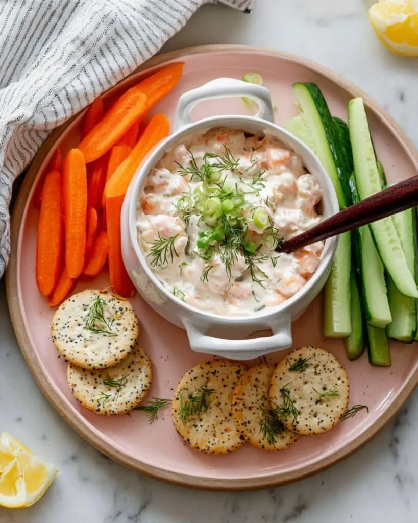 Creamy Shrimp Dip with Fresh Dill and Scallions Recipe